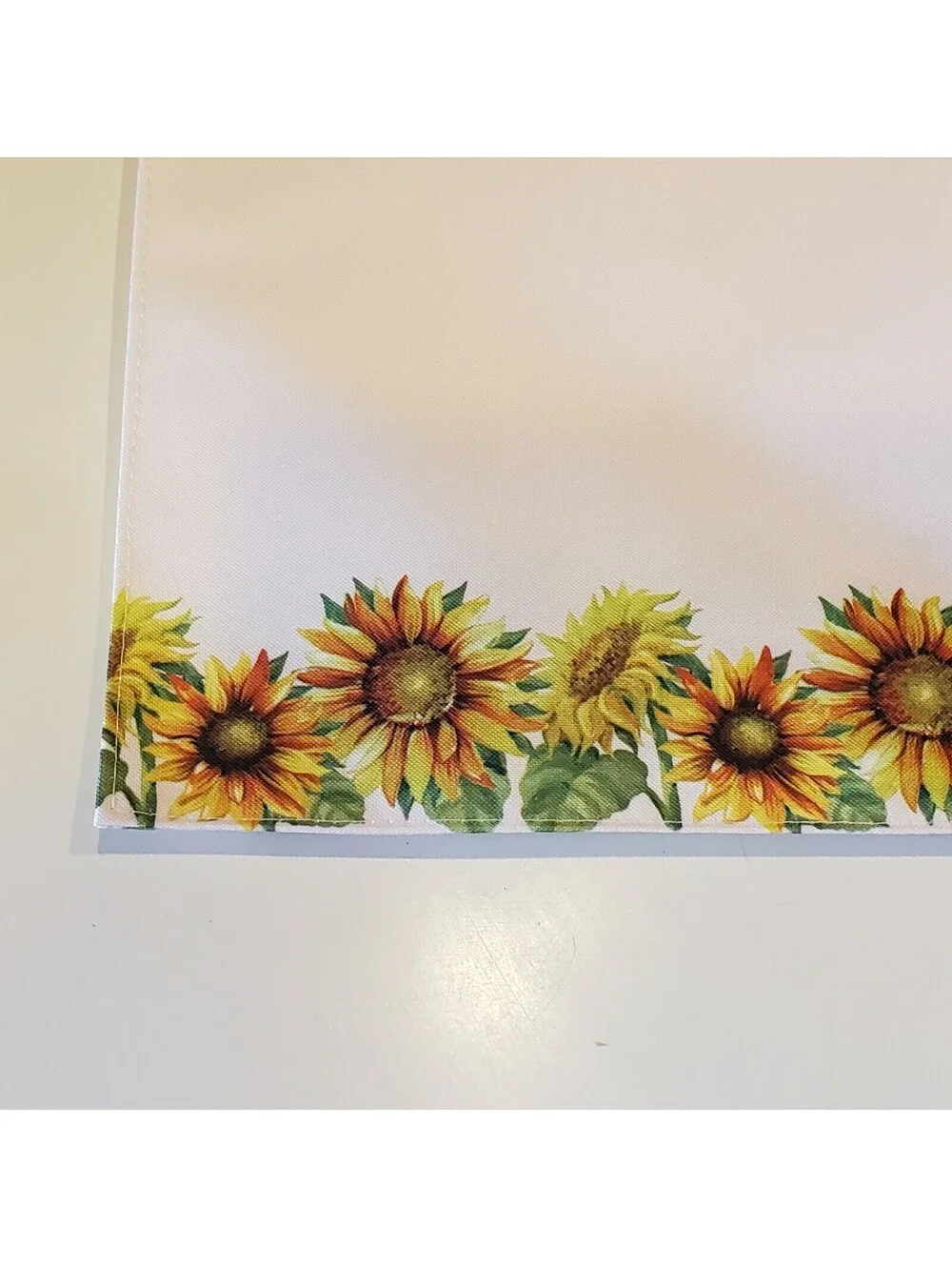 Sunflower Placemats Set of 4 Home Collections NWT 12x18 Border Rectangle Garden